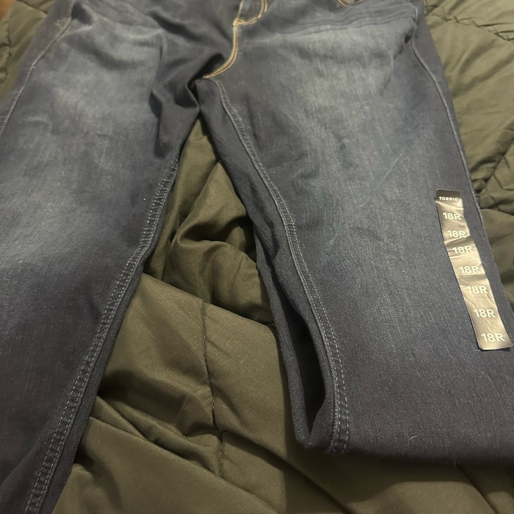 Torrid Dark Blue Skinny Jeans